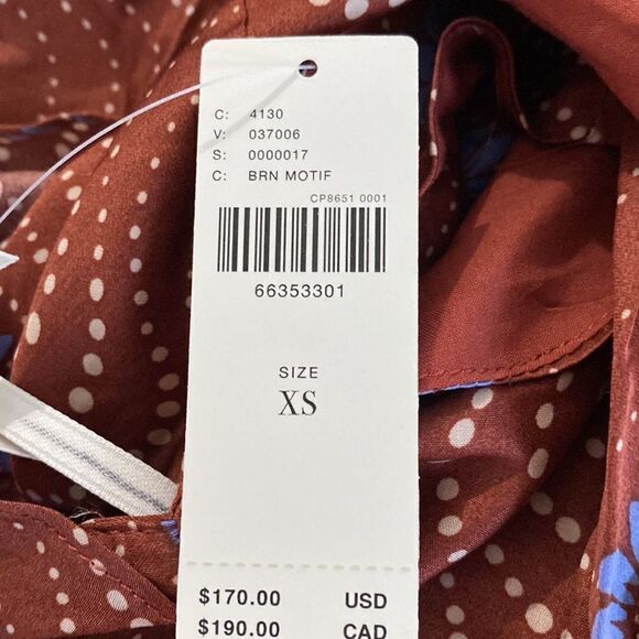 Anthropologie - Ruffle-Sleeve Printed-Wrap Maxi Dress - Picture 5 of 7